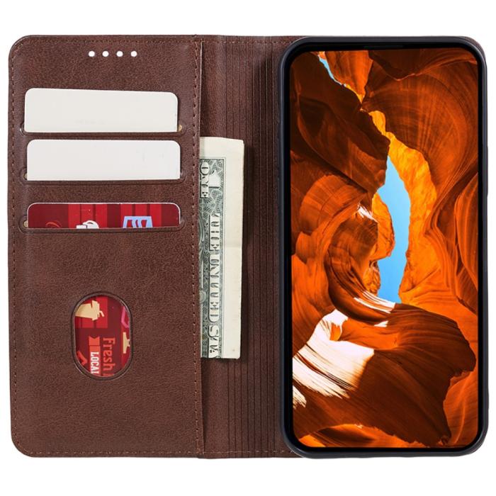 Bild 2, OnePlus Nord 4 Fodral Flip Läder Brun