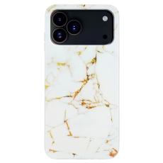 iPhone 17 Pro Max Skal Marmor TPU Vit