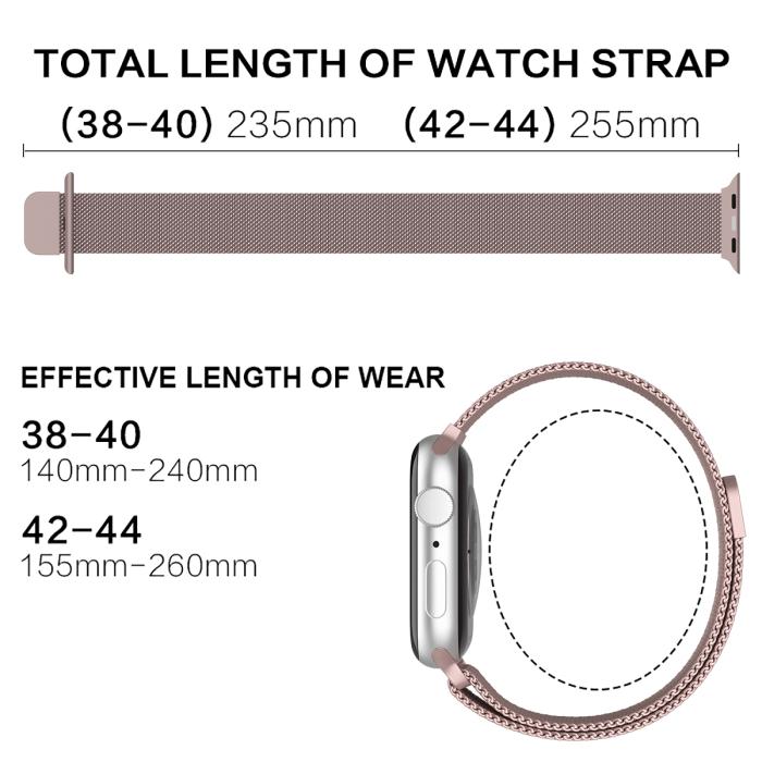 Bild 4, ColorPop Milanese Loop Metall Armband Apple Watch 42/44/45/49 mm