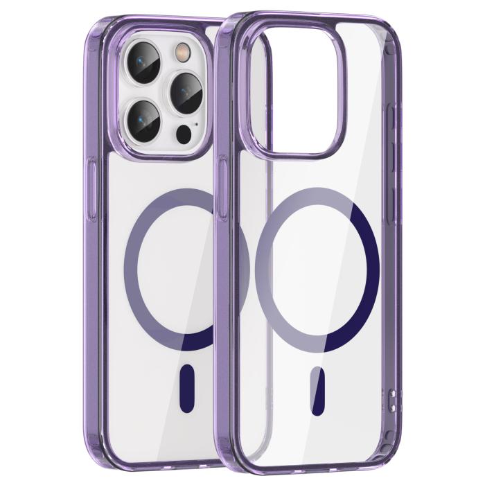 Bild 2, ColorPop iPhone 15 Pro Skal CH MagSafe Transparent/Lila