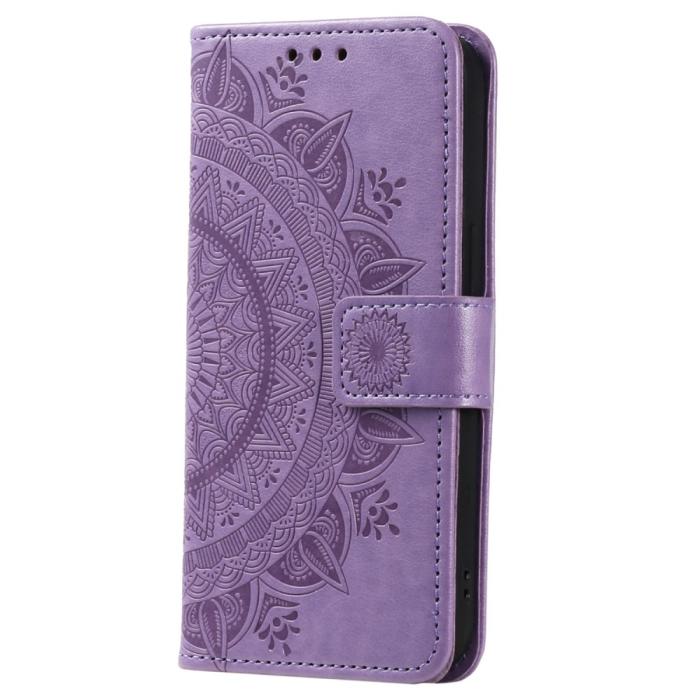 Bild 5, Samsung Galaxy S23 Ultra Fodral Mandala Läder Lila