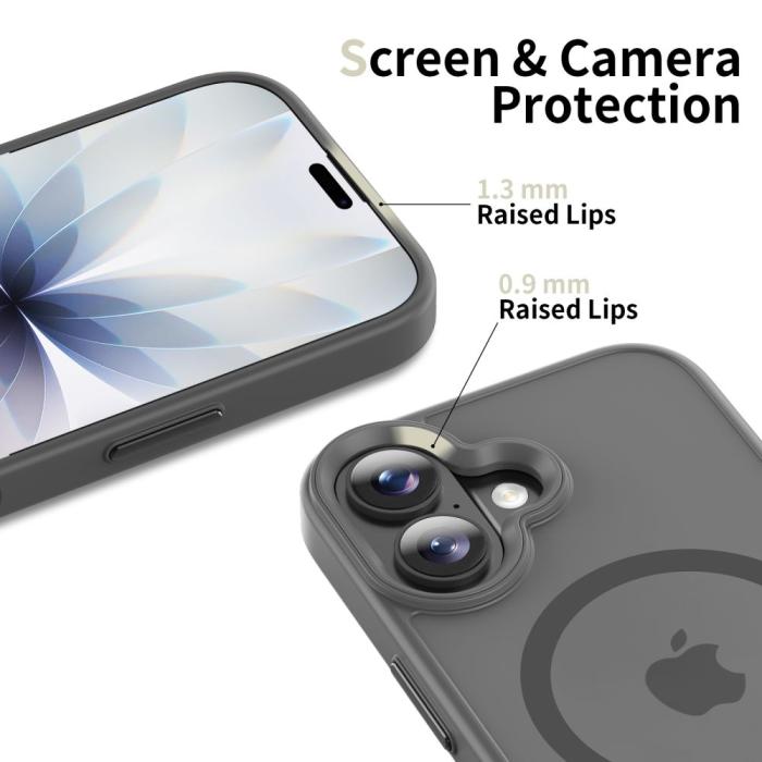 Bild 5, Tech-Protect iPhone 17 Skal MagSafe MagMat Crayon Grey