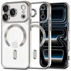 Tech-Protect iPhone 17 Pro Max Skal MagSafe MagFlex Shiny Silver