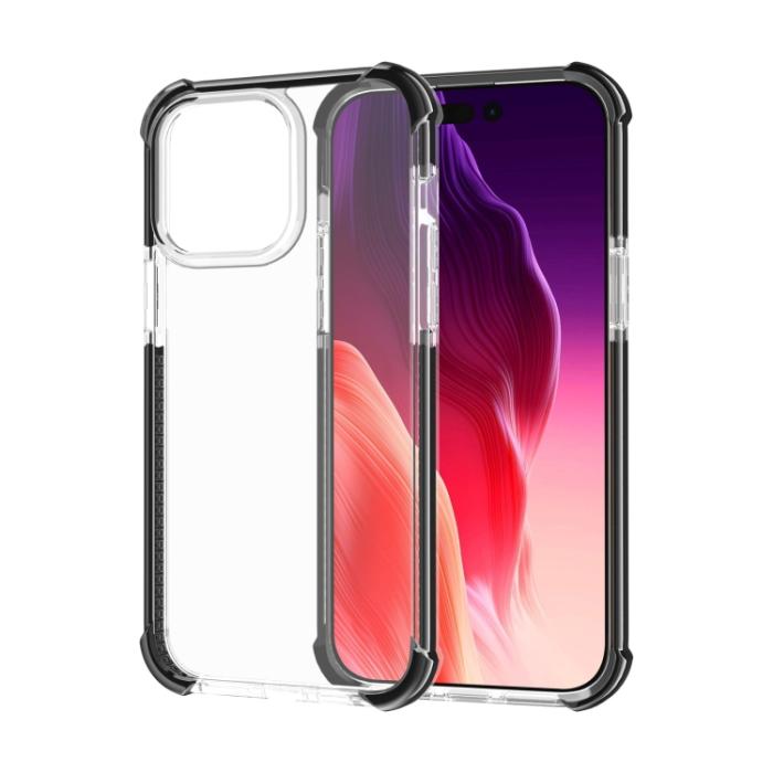 Bild 1, iPhone 15 Pro Skal Shockproof Akryl/TPU Svart