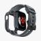 Spigen Apple Watch 44/45 mm Skal/Armband Rugged Armor 'Pro' Grå