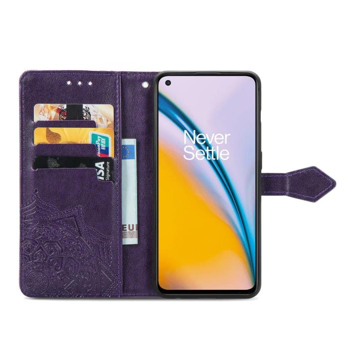 Bild 4, OnePlus Nord 2 5G - Mandala Läder Fodral - Lila