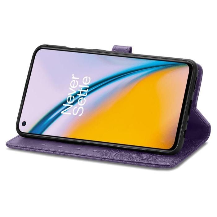 Bild 5, OnePlus Nord 2 5G - Mandala Läder Fodral - Lila
