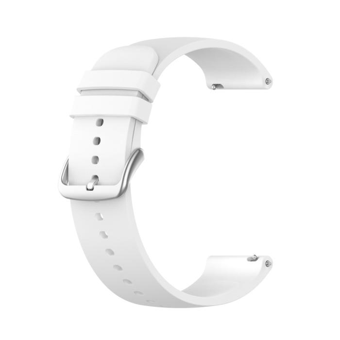 Bild 3, Silikon Armband För Smartwatch (20 mm) - Vit