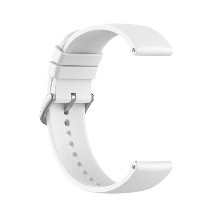 Bild 4, Silikon Armband För Smartwatch (20 mm) - Vit