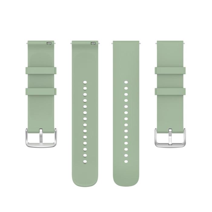 Bild 5, Silikon Armband För Smartwatch (20 mm) - Grön