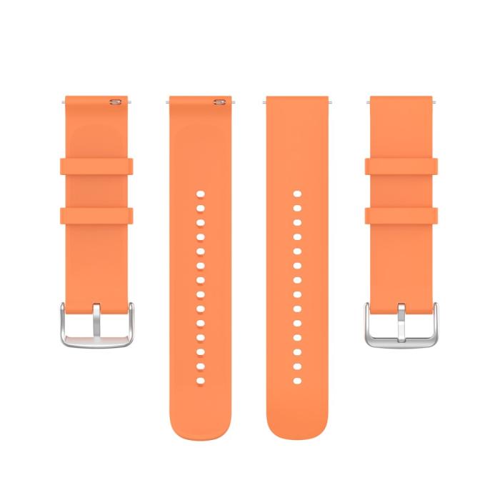 Bild 5, Silikon Armband För Smartwatch (20 mm) - Peach