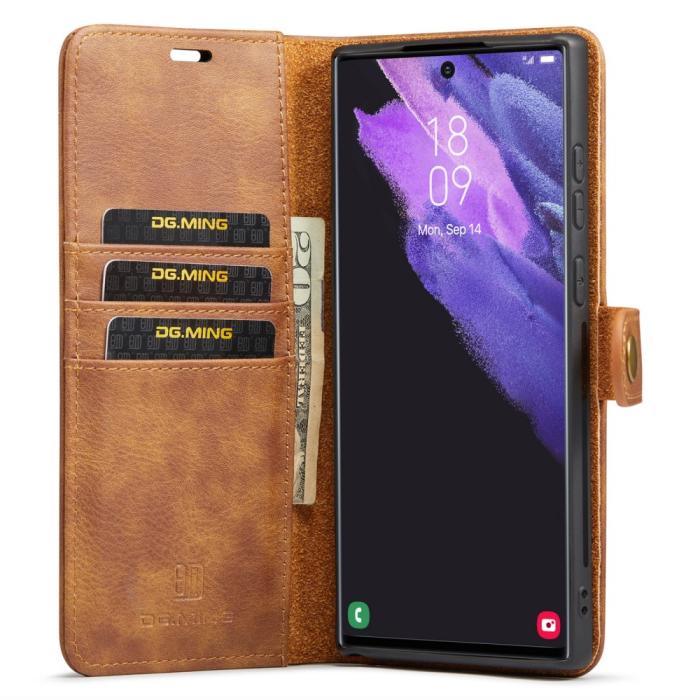 Bild 2, DG.MING Galaxy S24 Ultra 2in1 Magnet Fodral / Skal Brun