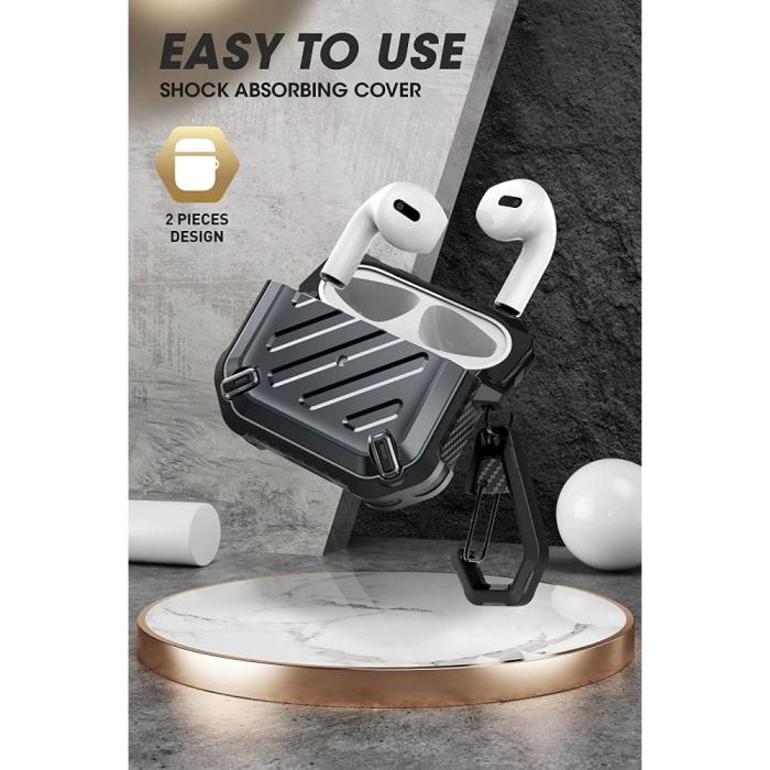 Bild 4, Supcase AirPods 3 Skal Unicorn Beetle Pro Svart