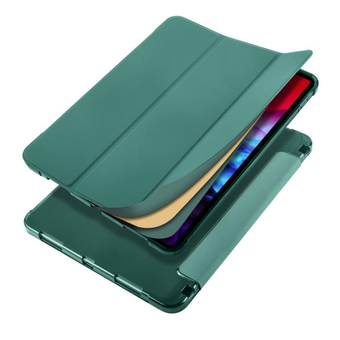 Bild 2, iPad Pro 12.9 Fodral Tri-Fold Pennhållare Mörk Grön
