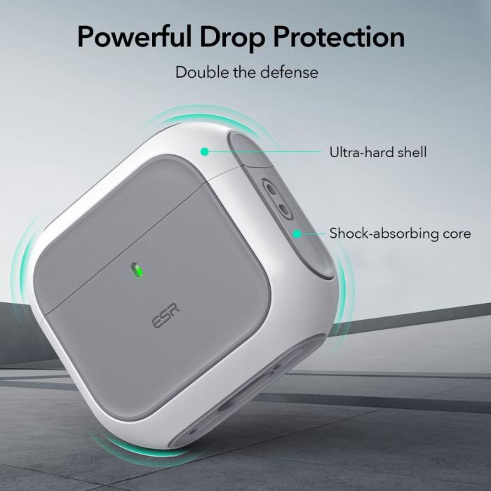 Bild 4, ESR AirPods 4 Skal MagSafe Orbit HaloLock Vit