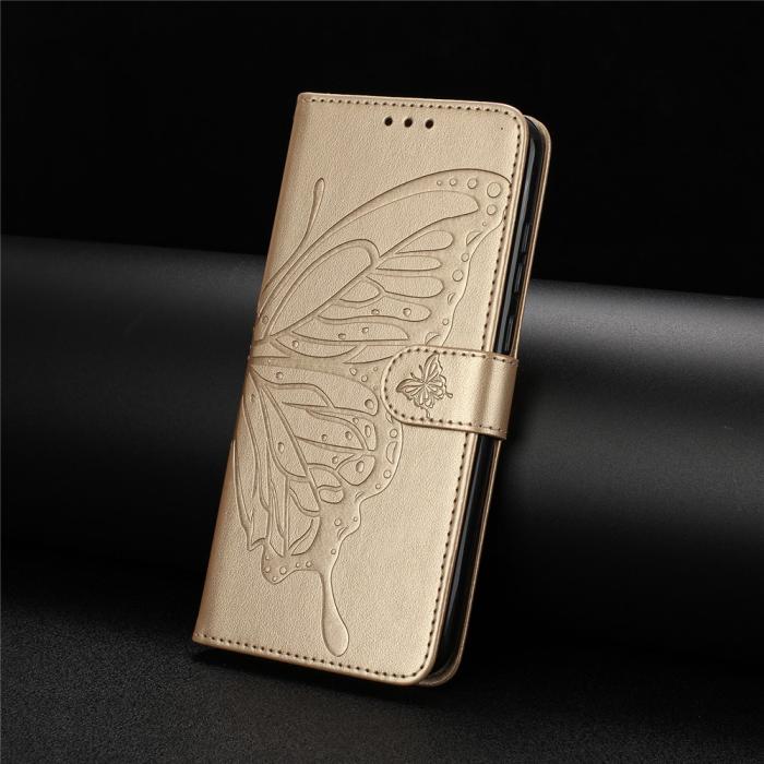 Bild 4, Xiaomi 15T Pro Fodral Med Fjäril Tryck Guld