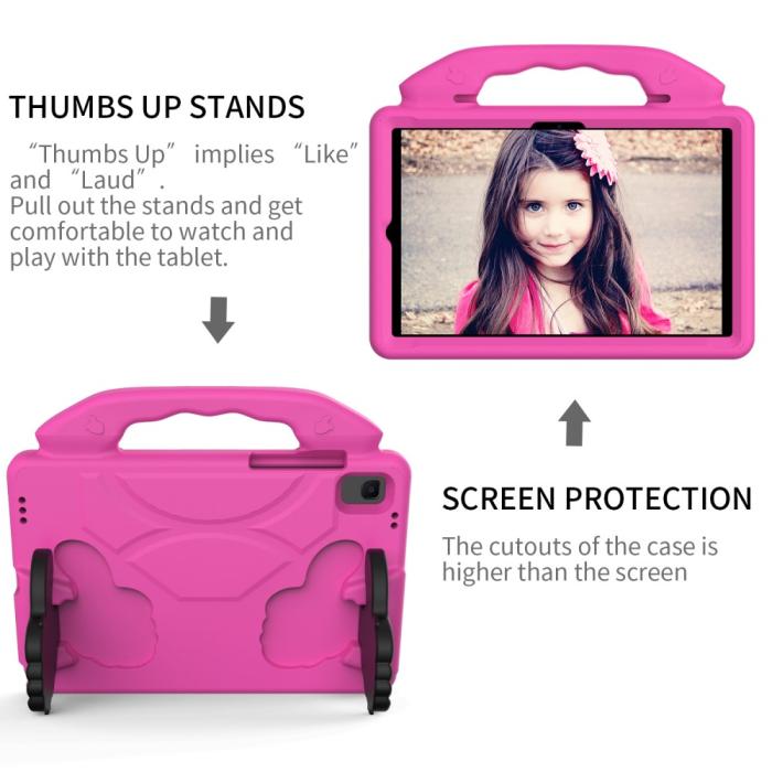 Bild 4, Samsung Galaxy Tab A8 10.5 2021 / A7 10.4 Skal Shockproof EVA Rosa