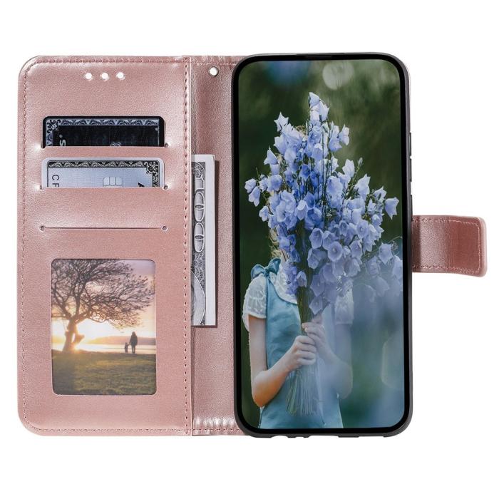 Bild 2, Motorola Moto G54 5G Fodral Mandala Läder Roséguld