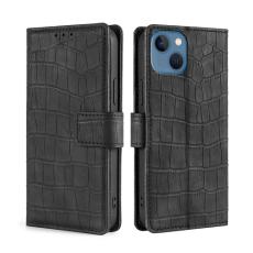 iPhone 14 Plus Fodral Krokodil Textur Svart