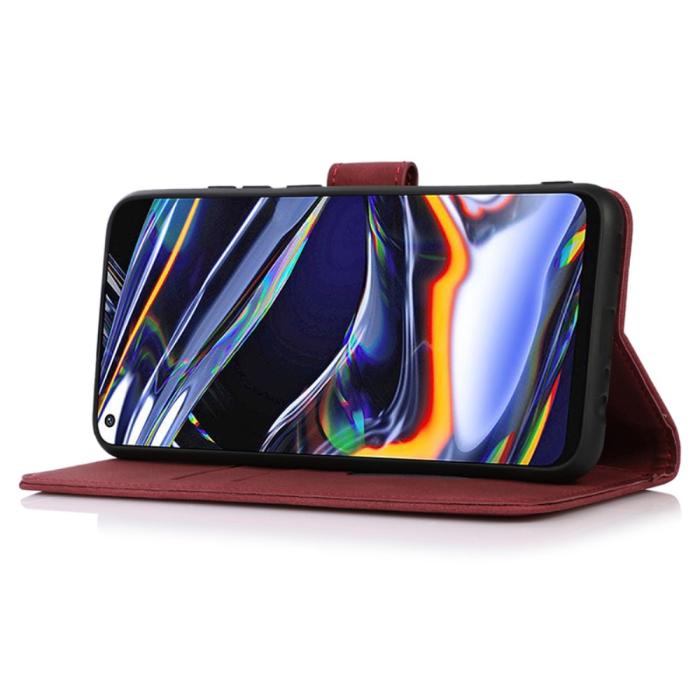 Bild 2, KHAZNEH Galaxy A35 5G Fodral Matt Läder Röd