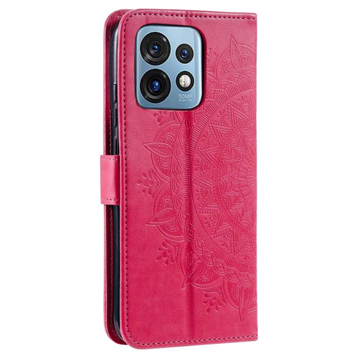 Bild 6, Motorola Edge 40 Pro 5G Fodral Mandala Läder Rosa