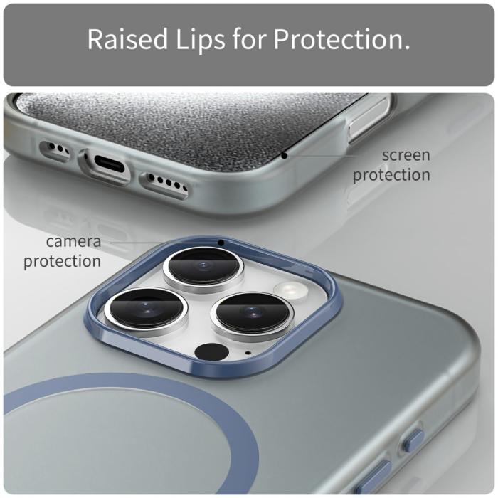 Bild 6, iPhone 16 Pro Skal MagSafe Slim Matt Mörk Blå