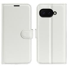 Google Pixel 9a Fodral Litchi L&auml;der Vit