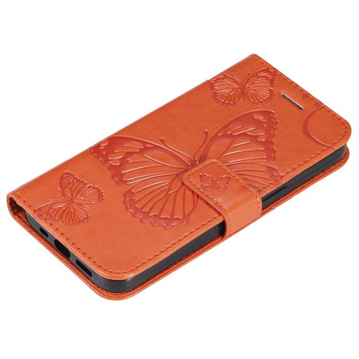 Bild 5, Samsung Galaxy S23 FE Fodral Tryckta Fjärilar Orange