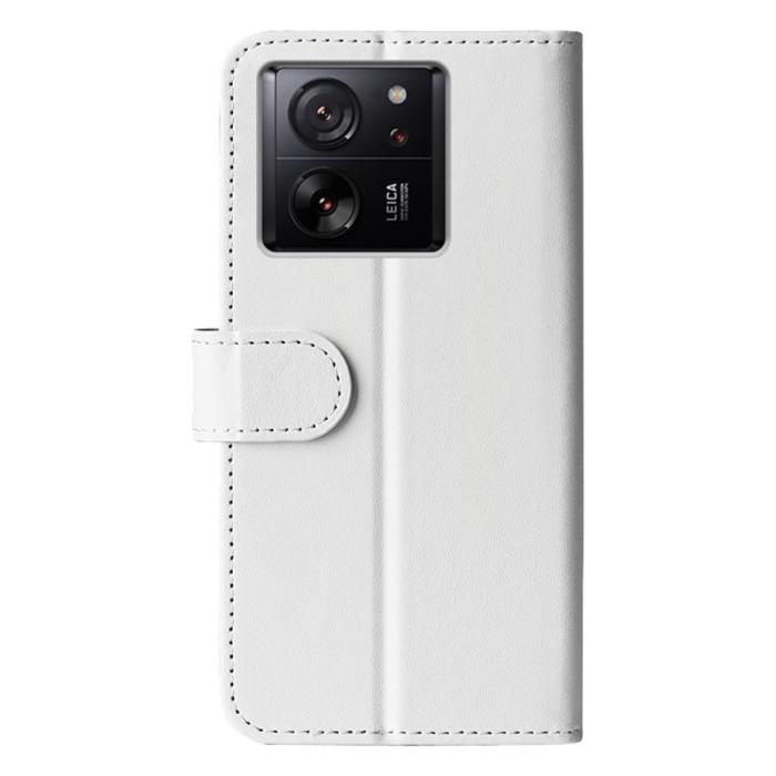 Bild 6, Xiaomi 13T / 13T Pro Fodral Crazy Horse Läder Vit