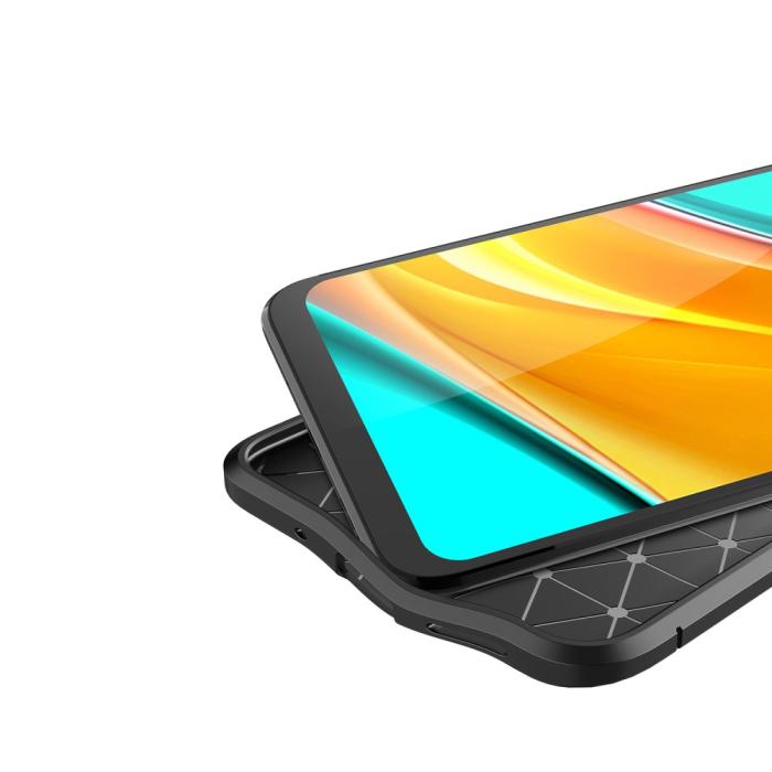 Bild 4, Xiaomi Redmi 9C Skal Litchi Textur Svart