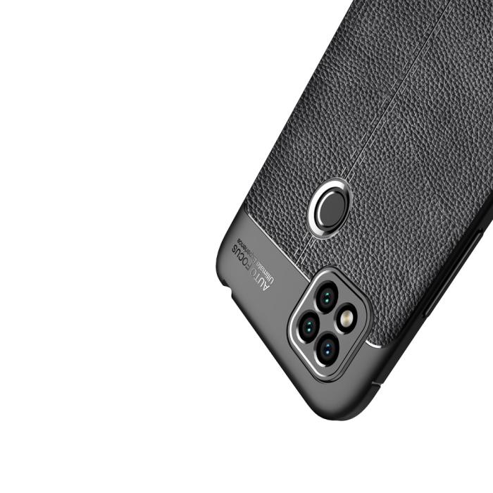 Bild 5, Xiaomi Redmi 9C Skal Litchi Textur Svart