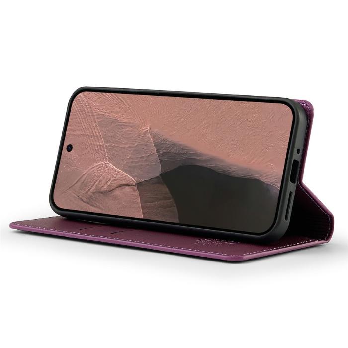 Bild 3, LC.IMEEKE Google Pixel 11/11 Pro Fodral Flip Läder Brun