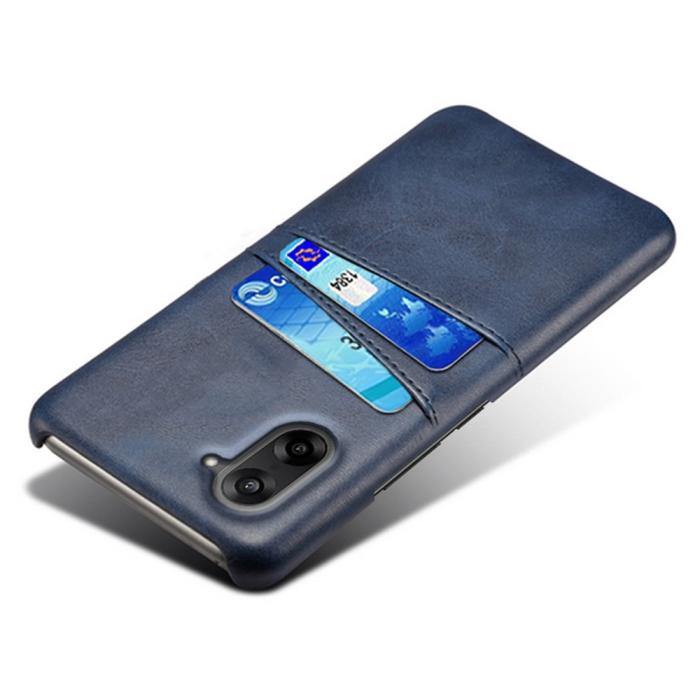 Bild 4, OnePlus Nord CE5 Läderbelagt Skal Med Kortfack Blå
