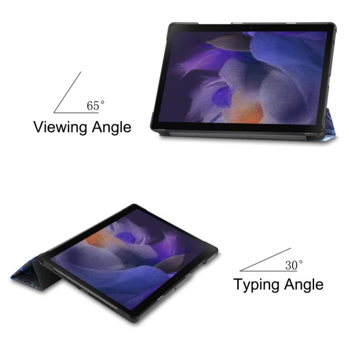 Bild 6, Samsung Galaxy Tab A8 10.5 (2021) Fodral Tri-Fold Brush Painting