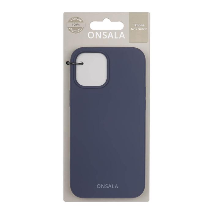 Bild 2, ONSALA iPhone 12 / 12 Pro Mobilskal Silikon Cobalt Blue