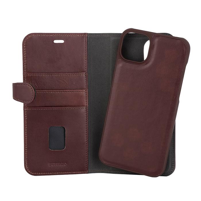 Bild 4, Buffalo iPhone 14 Plus Fodral 2in1 Magnet / Skal Brun