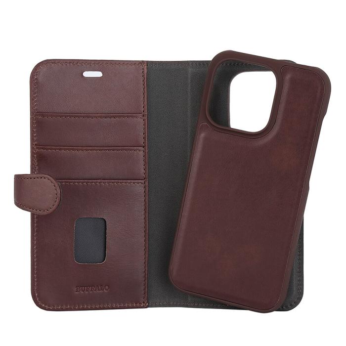 Bild 4, Buffalo iPhone 14 Pro Fodral 2in1 Magnet / Skal Brun