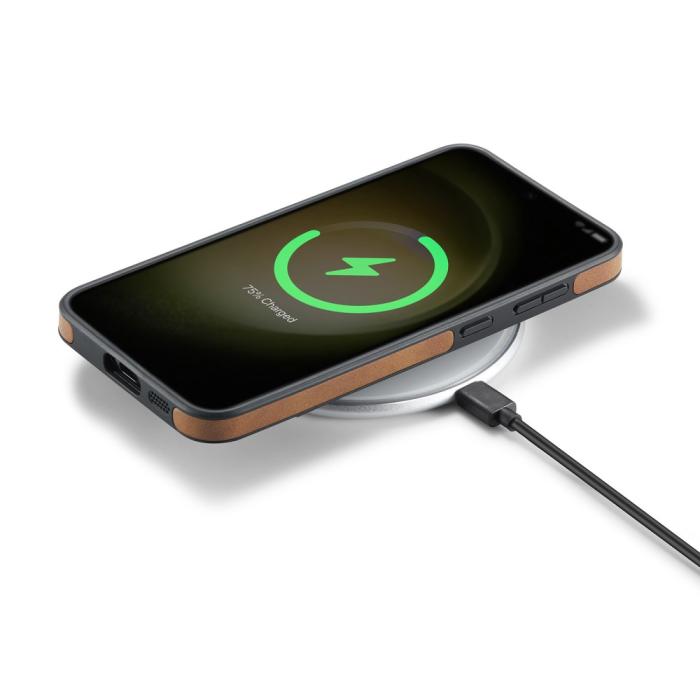 Bild 5, DG.MING Samsung Galaxy S24 Skal Läderbelagt Brun