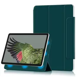 Google Pixel Tablet Fodral 2in1 Magnet Tri-Fold Svartgrön