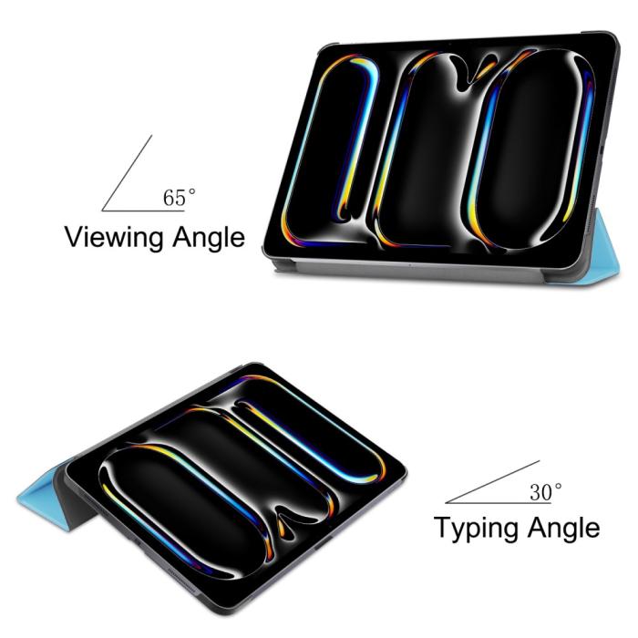 Bild 6, iPad Pro 11 2025/20244 Fodral Tri-Fold Blå