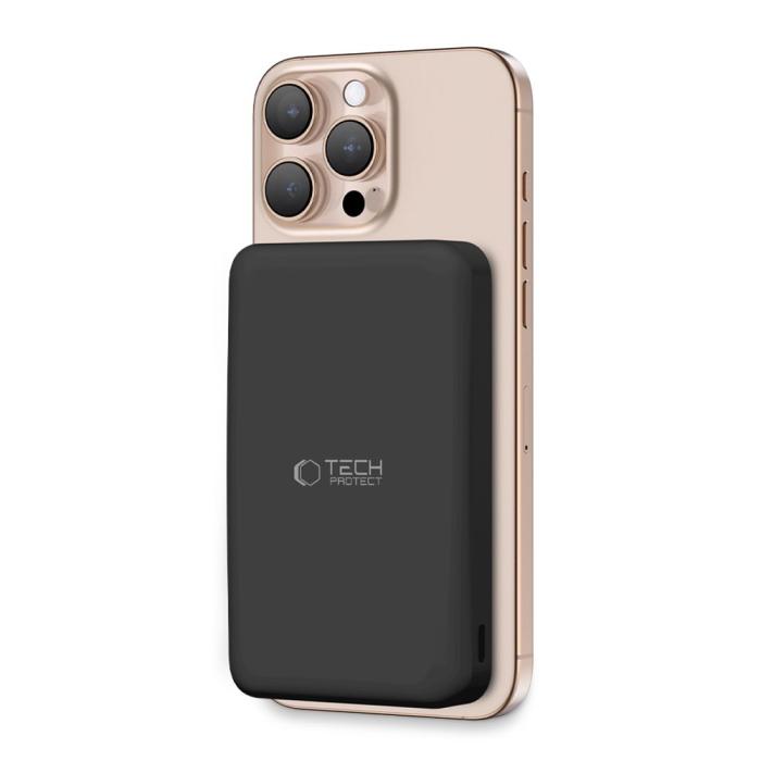 Bild 2, Tech-Protect 10000 mAh Qi2 MagSafe Powerbank LifeMag Svart