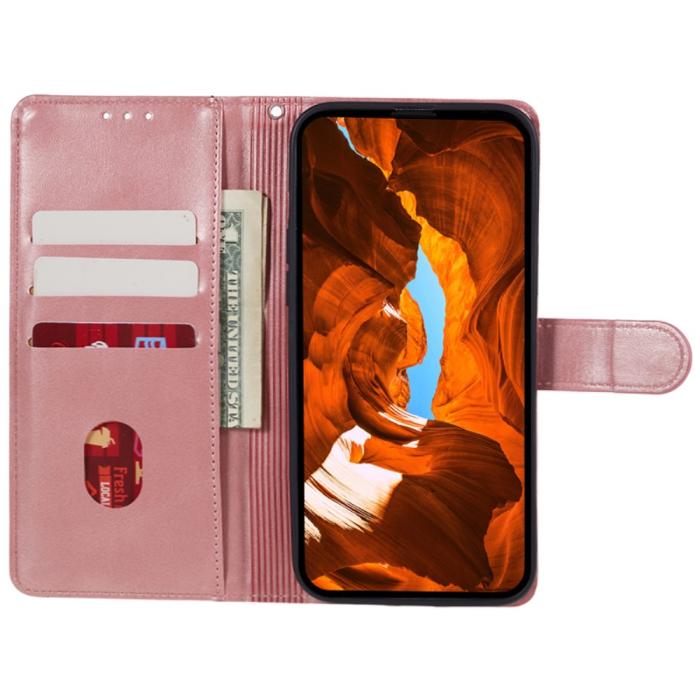 Bild 2, OnePlus Nord 4 Fodral Läder Roséguld