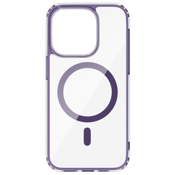 Bild 3, ColorPop iPhone 15 Pro Skal CH MagSafe Transparent/Lila
