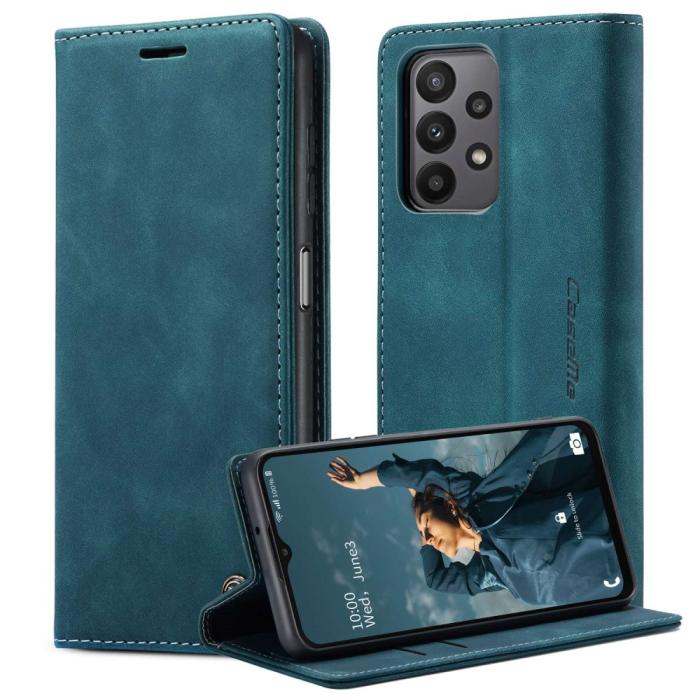 Bild 1, CASEME Samsung Galaxy A23 5G Fodral Flip Läder Blå