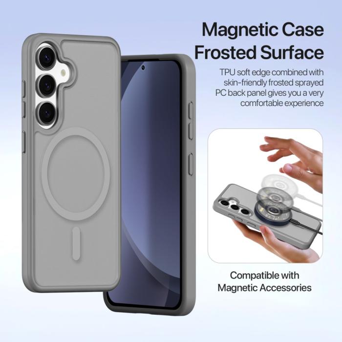 Bild 6, DUX DUCIS Galaxy S25 2in1 Magnet Fodral Lawa Series Grå