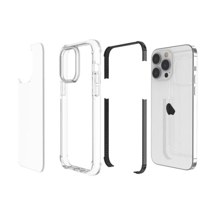 Bild 5, iPhone 15 Pro Skal Shockproof Akryl/TPU Svart