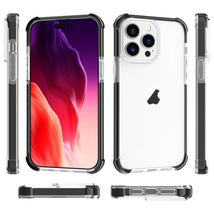 Bild 6, iPhone 15 Pro Skal Shockproof Akryl/TPU Svart
