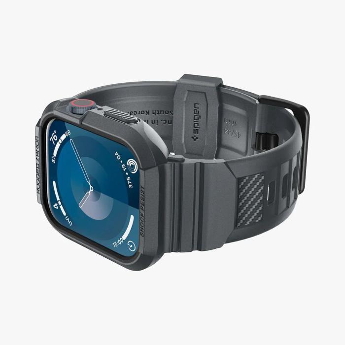 Bild 4, Spigen Apple Watch 44/45 mm Skal/Armband Rugged Armor 'Pro' Grå