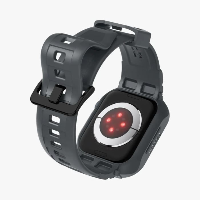 Bild 6, Spigen Apple Watch 44/45 mm Skal/Armband Rugged Armor 'Pro' Grå