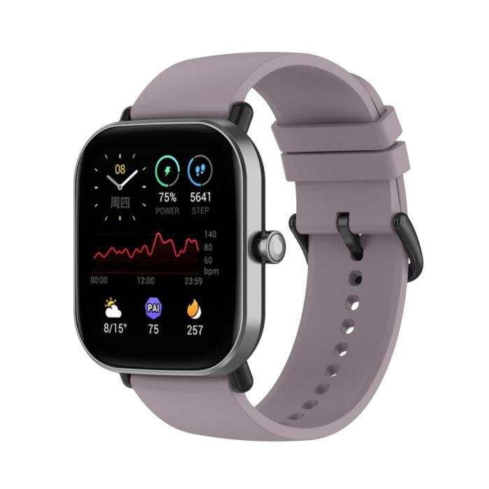Bild 2, Silikon Armband För Smartwatch (20 mm) - Violett
